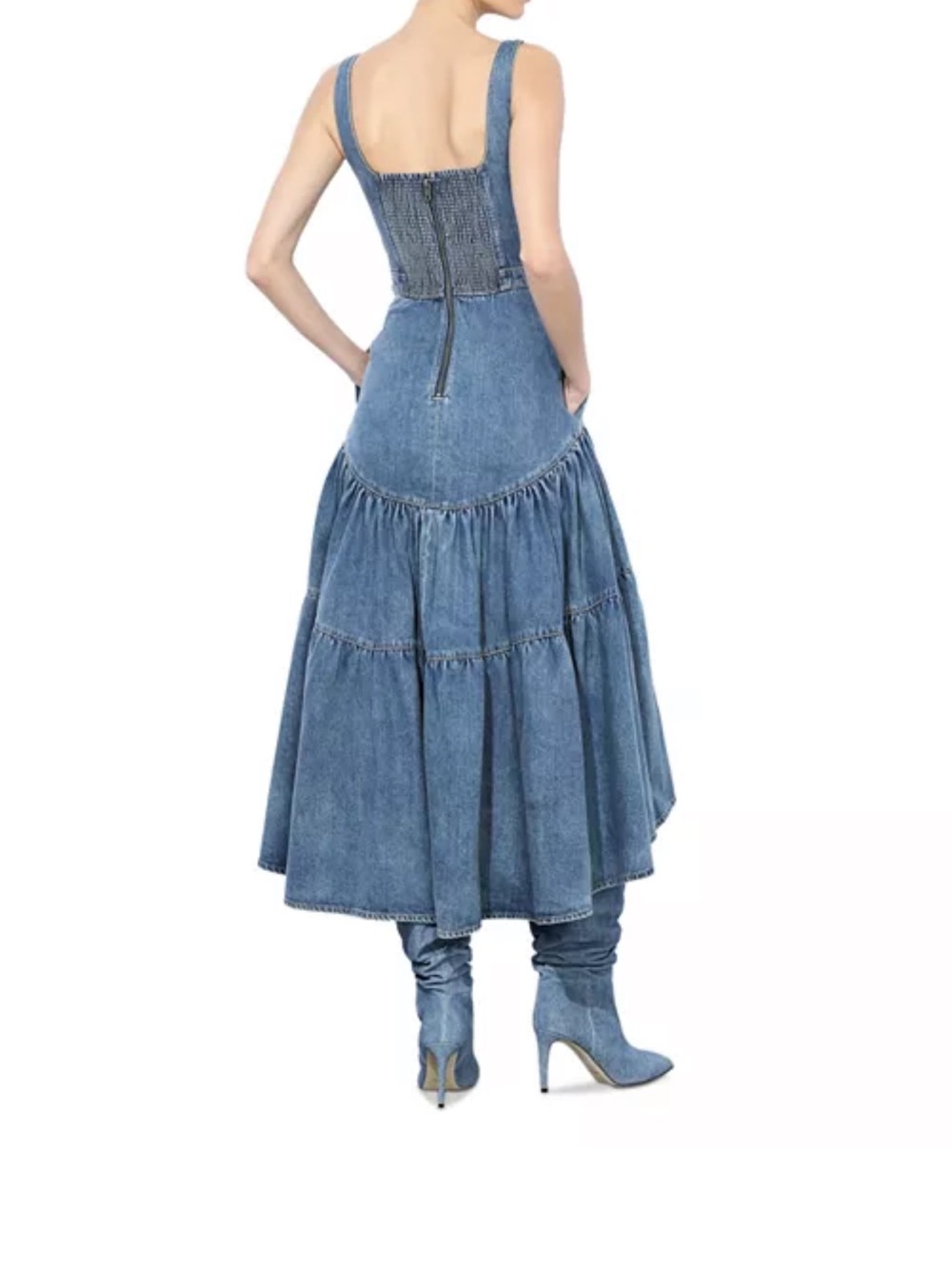 Alice & Olivia DIANA STRUCTURED MIDI DRESS - Picture 2 of 4
